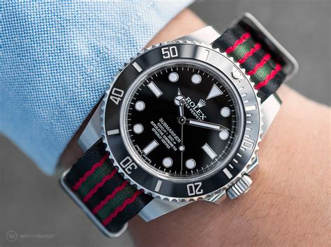 rolex sub nato strap|rolex with nylon strap.